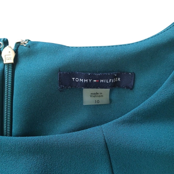 Tommy Hilfiger Blue Embellished Sheath Dress Size 10 - Picture 3 of 8